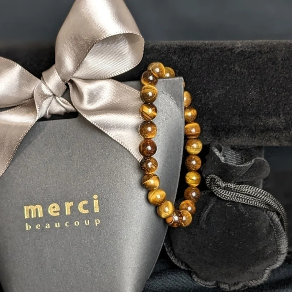 New Tigers eye stretch bracelet, 8mm - Picture 2 of 8